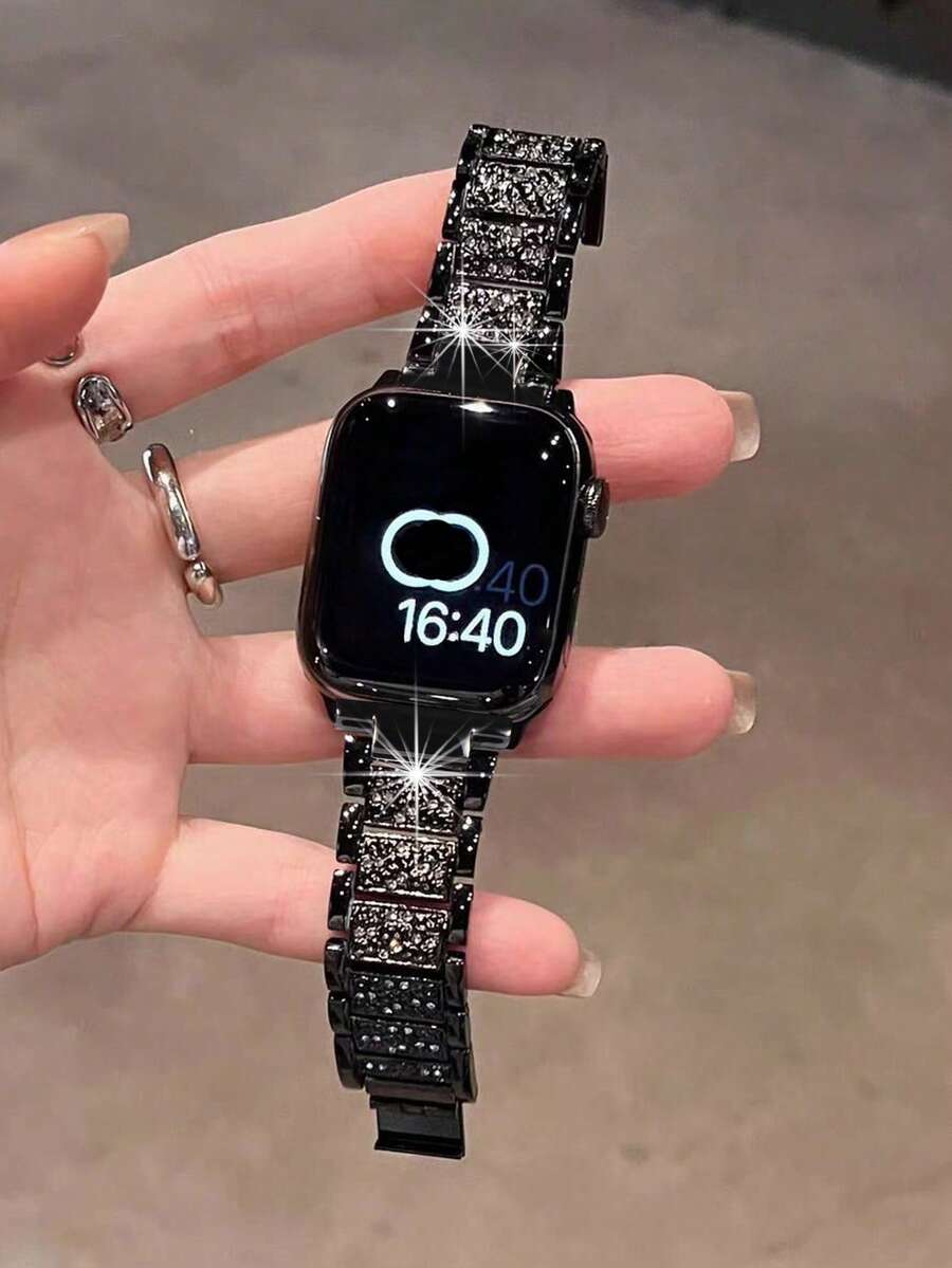 Narukvica za Apple Watch, uniseks, sjajna modna narukvica kompatibilna sa Apple Watch 38mm 40mm 41mm 42mm 45mm 46mm 49mm, Series 10/9/8/7/6/5/4/3/2/1/SE/Ultra, podesiva