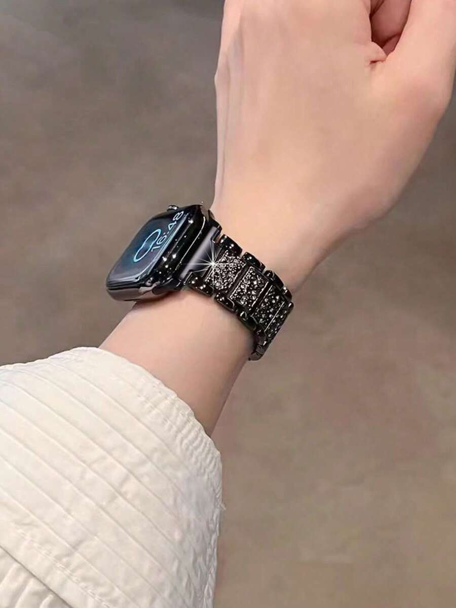Narukvica za Apple Watch, uniseks, sjajna modna narukvica kompatibilna sa Apple Watch 38mm 40mm 41mm 42mm 45mm 46mm 49mm, Series 10/9/8/7/6/5/4/3/2/1/SE/Ultra, podesiva