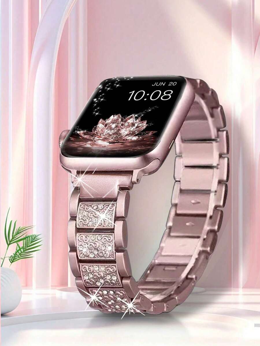 Narukvica za Apple Watch, uniseks, sjajna modna narukvica kompatibilna sa Apple Watch 38mm 40mm 41mm 42mm 45mm 46mm 49mm, Series 10/9/8/7/6/5/4/3/2/1/SE/Ultra, podesiva
