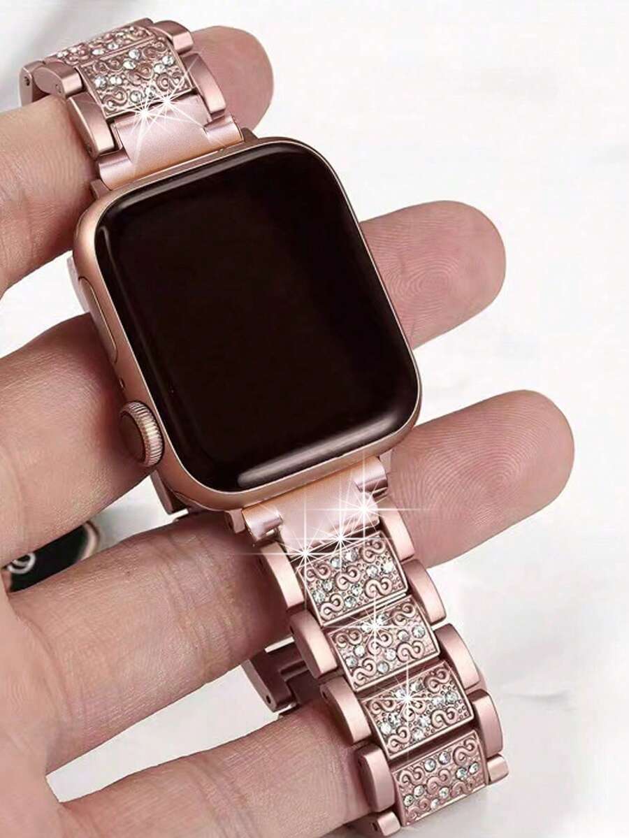 Narukvica za Apple Watch, uniseks, sjajna modna narukvica kompatibilna sa Apple Watch 38mm 40mm 41mm 42mm 45mm 46mm 49mm, Series 10/9/8/7/6/5/4/3/2/1/SE/Ultra, podesiva
