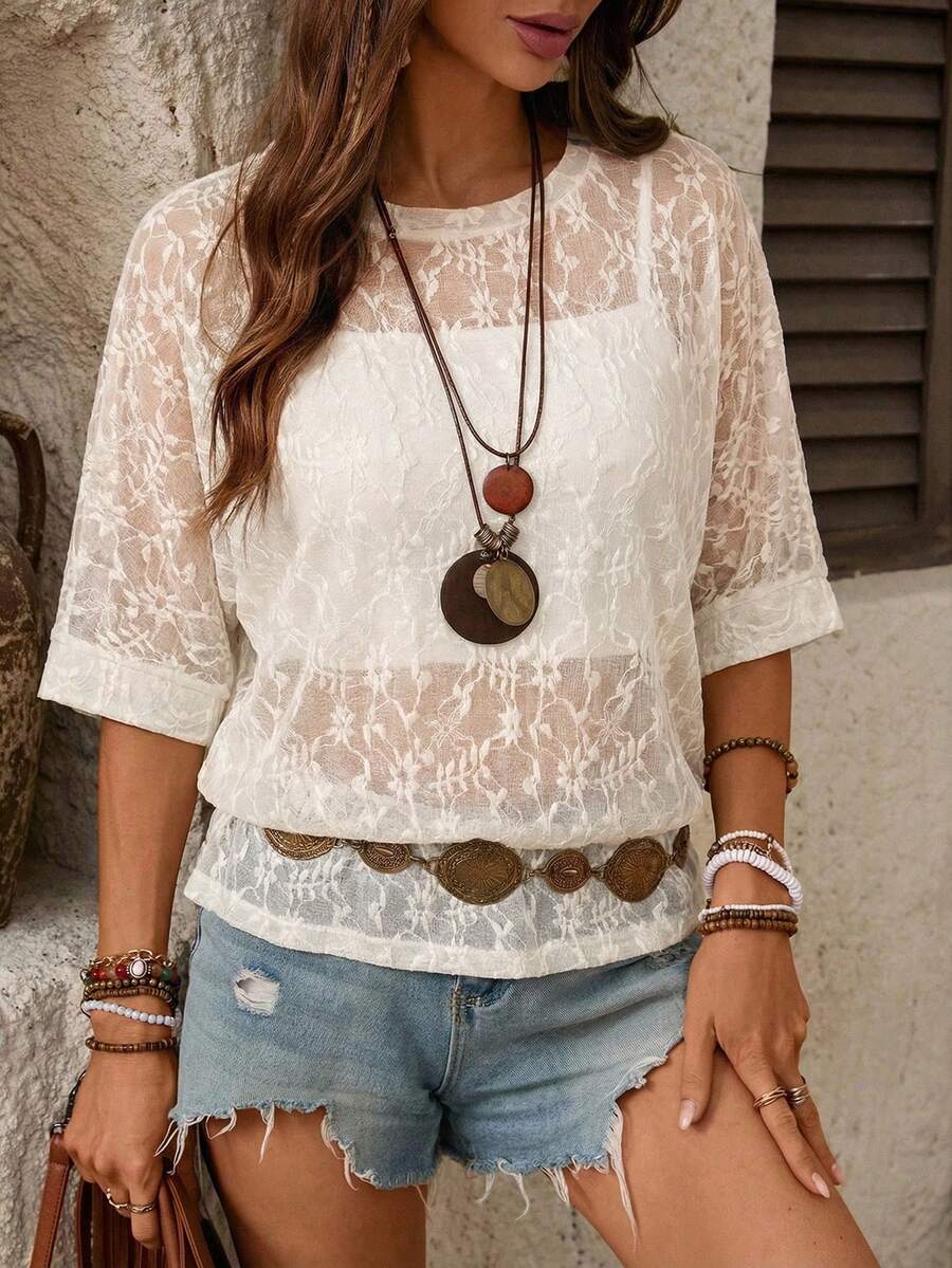Ženska Casual Boho Majica sa Kratkim Rukavima