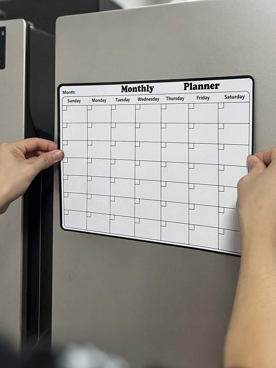 Magnetni kalendar za brisanje, multifunkcionalni mesečni planer