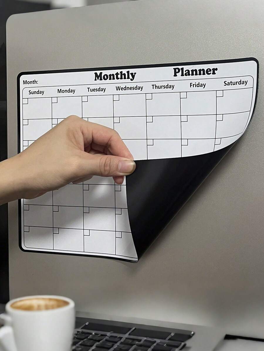 Magnetni kalendar za brisanje, multifunkcionalni mesečni planer