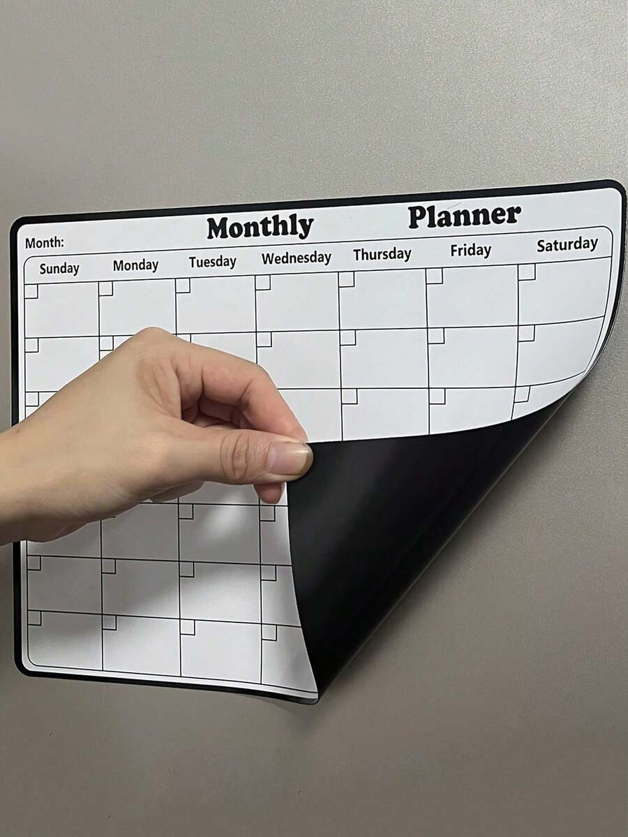 Magnetni kalendar za brisanje, multifunkcionalni mesečni planer