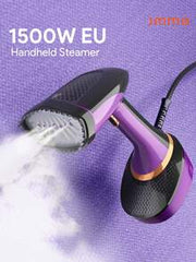 JMMO Portable Handheld Garment Steamer Iron, Travel Steamer, 1501 W Fabric Steamer-EU Plug, Ideal For Clothes & Home Use