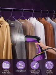JMMO Portable Handheld Garment Steamer Iron, Travel Steamer, 1501 W Fabric Steamer-EU Plug, Ideal For Clothes & Home Use