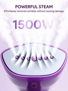 JMMO Portable Handheld Garment Steamer Iron, Travel Steamer, 1501 W Fabric Steamer-EU Plug, Ideal For Clothes & Home Use