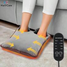Hailicare Electric Foot Warmer Pad, Soft Plush Surface, Home Foot Warmer Pad, 4 Temperature Settings, 4 Timer Functions, Fast Heating, Suitable For Bed, Office, Under Desk And More