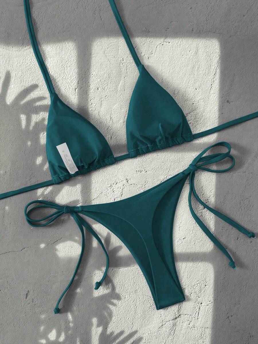 Ženski Bikini Set sa Halter Krojem i Dekoracijom od Kristala