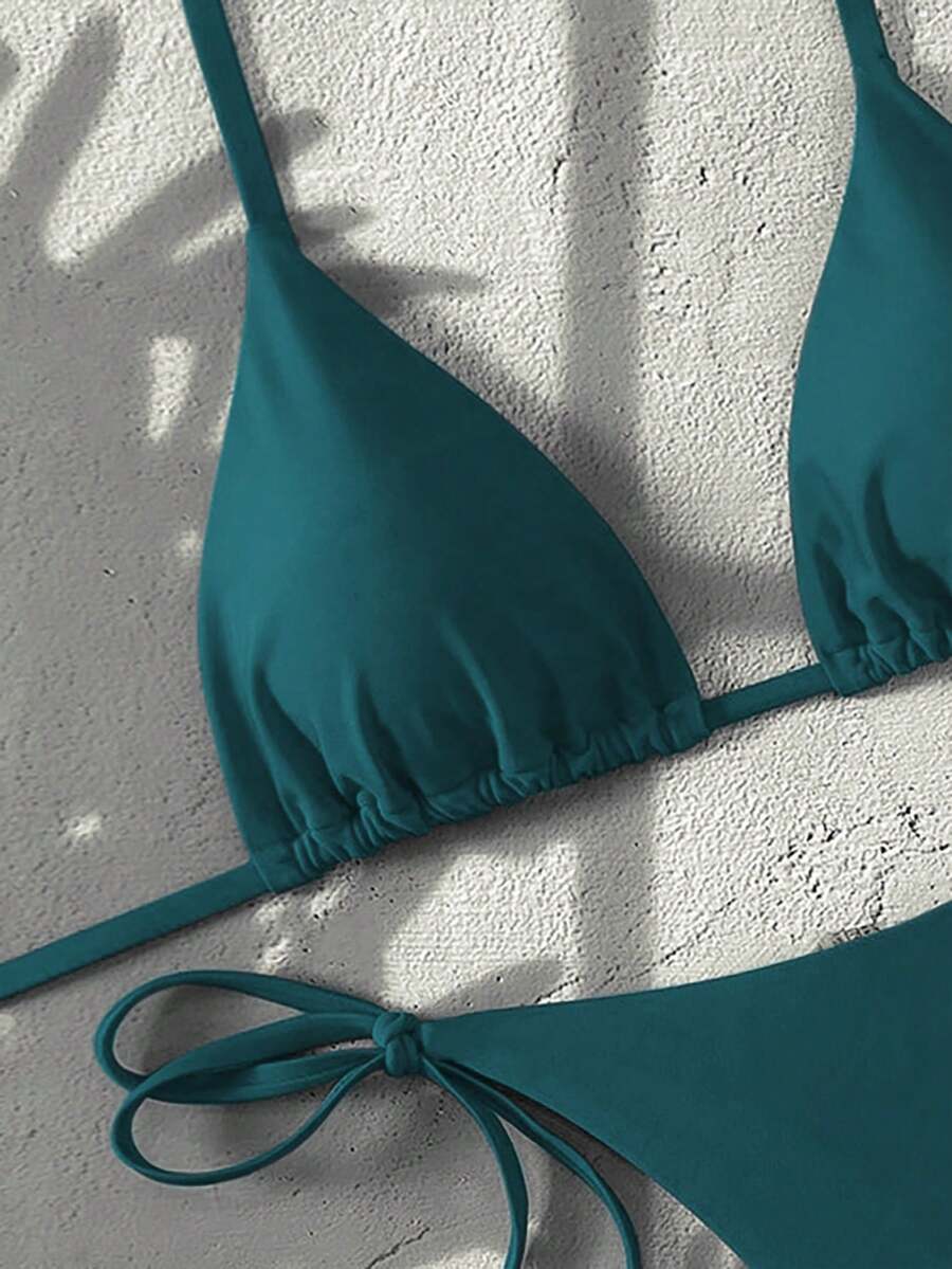 Ženski Bikini Set sa Halter Krojem i Dekoracijom od Kristala