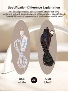 1pc LED Crescent Lamp, USB Powered, Portable, Suitable For Manicure, Eyelash Extension, Tattoo Lighting, Fashion Design, Manicure Lighting, Modern Desk Lamp Gift