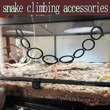 Reptile Climbing Ring, Ball Python Climbing Chain Toy, Glass Container Cage Decor Accessories Suitable For Corn Snake, Hognose Snake, Bearded Dragon, Lizard, Chameleon, Parrot