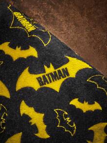 BATMAN X SHEIN 1pc Cartoon Pattern Printed Pet Plush Vest