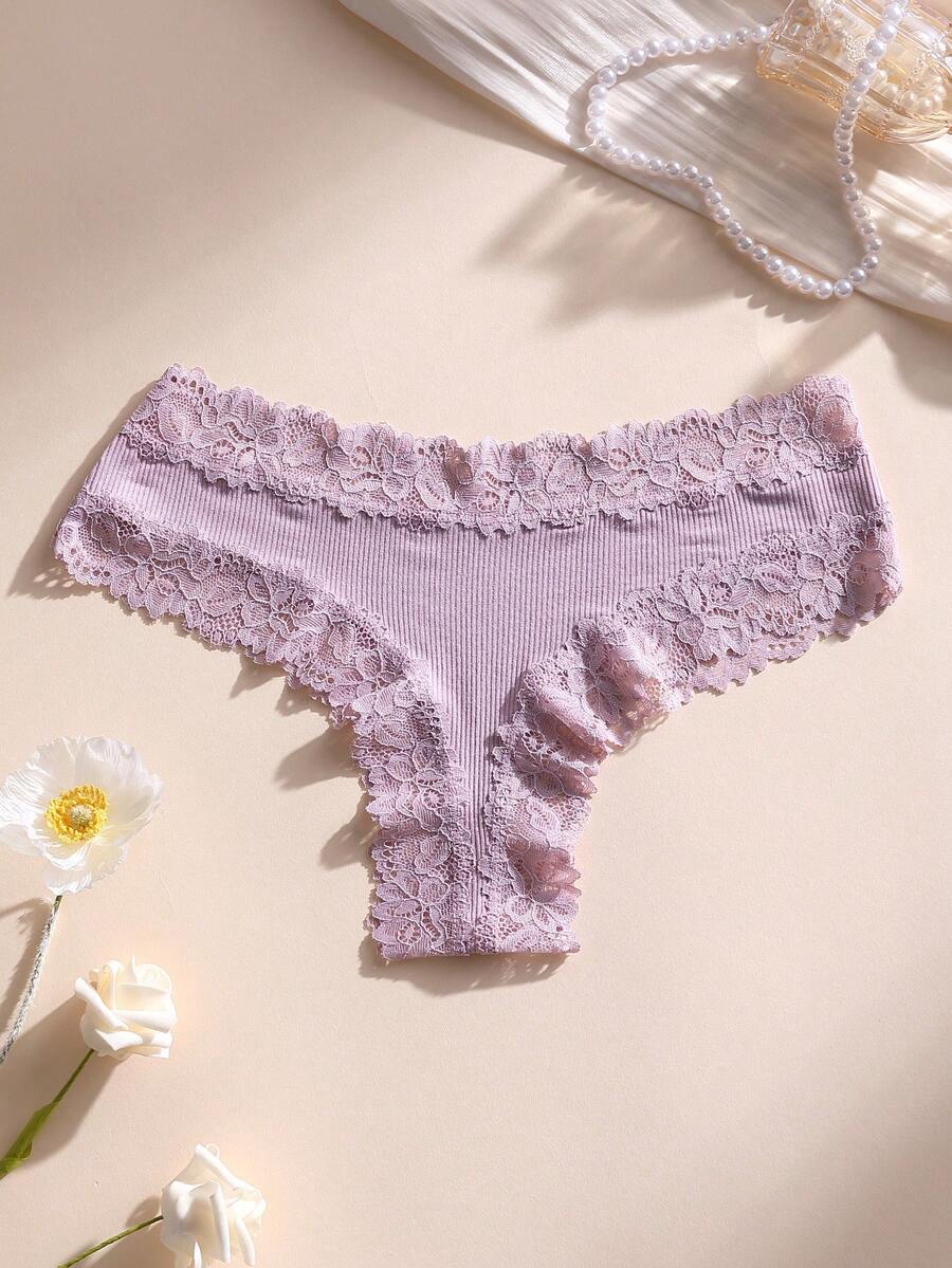 5 kom ženskih seksi čipkastih bešavnih gaćica, meke, udobne i prozračne