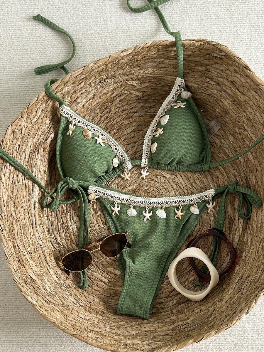 Bikini set sa vezom i čipkom