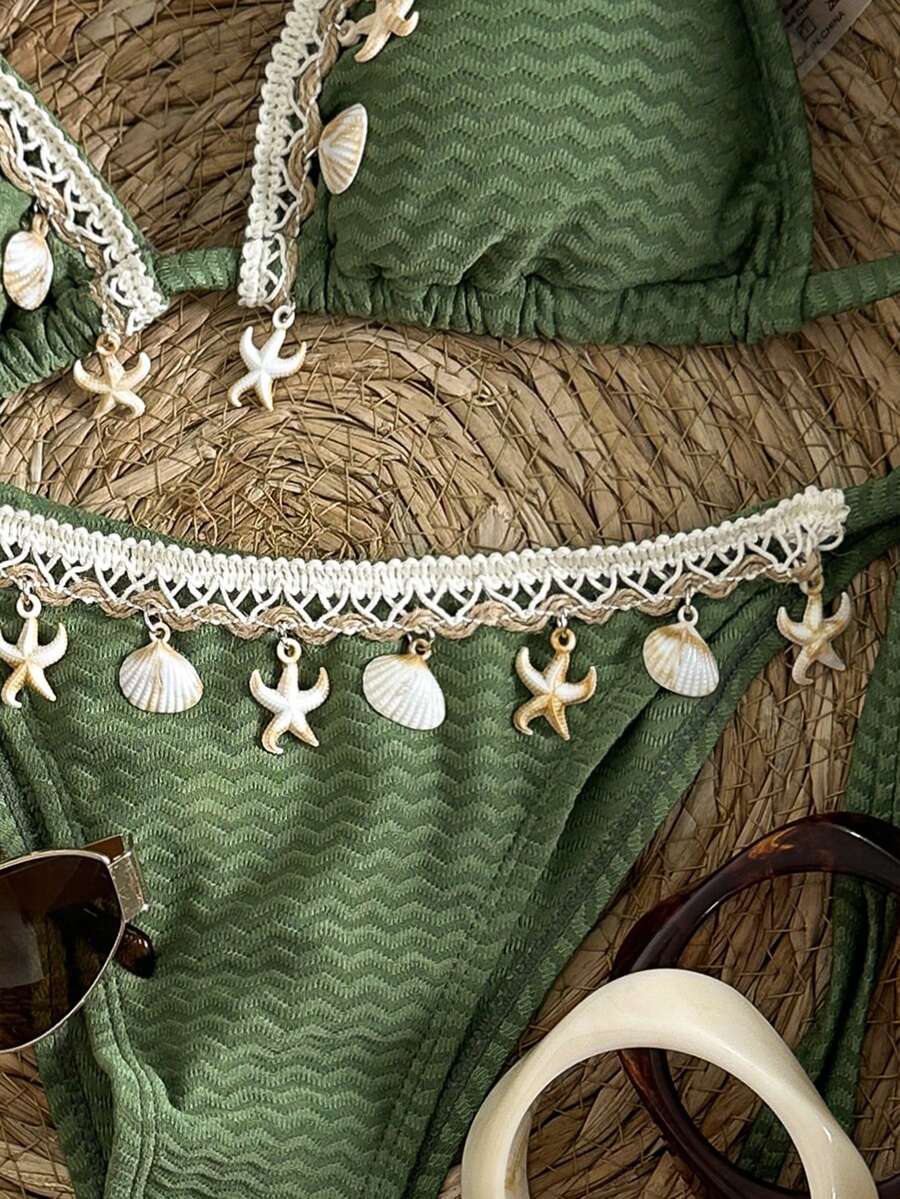 Bikini set sa vezom i čipkom