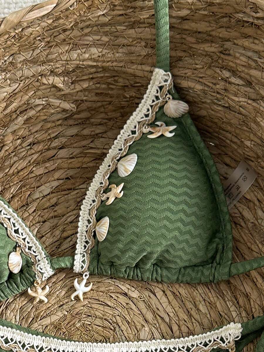 Bikini set sa vezom i čipkom