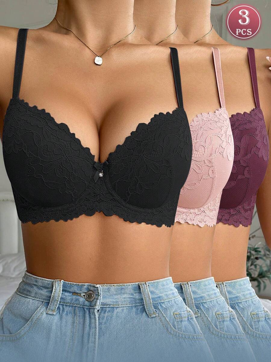 Set od 3 komada ženskog grudnjaka sa žicom