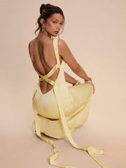 Ženska elegantna saten mermaid haljina