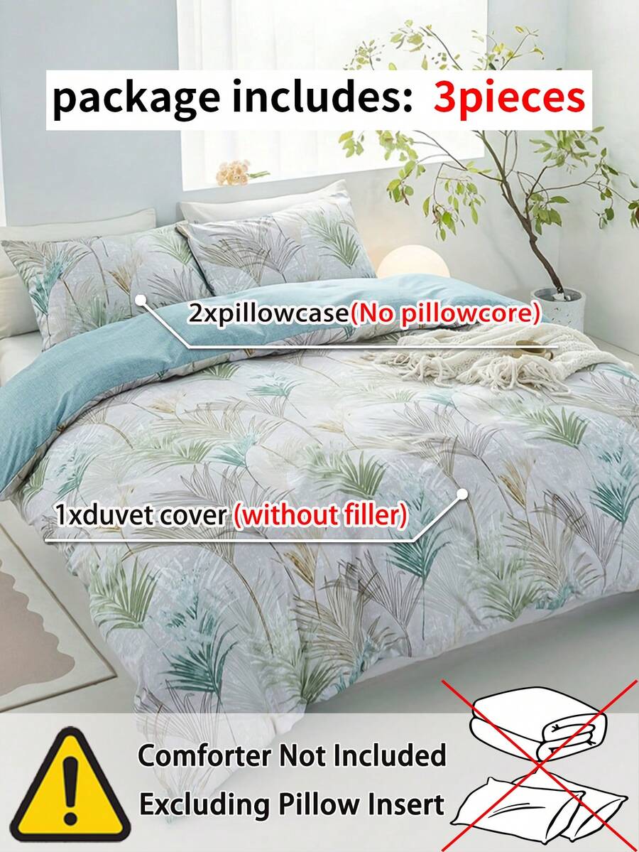 Set posteljine od 3 komada, prozračan za 4 sezone, super mekana tkanina prijatna za kožu