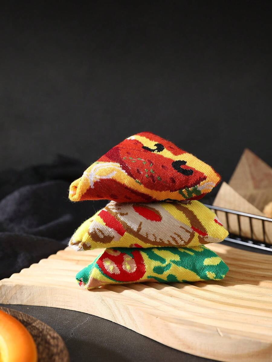 CREATOR SOCKS 4 para višebojnih čarapa do pola lista, uniseks i za parove, mekani dizajn sa picom