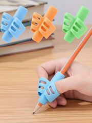 3 komada ergonomski držači za olovku u nasumičnim bojama - mekani, neklizajući