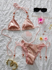 Ženski  metalik tkanina seksi slatki  bikini
