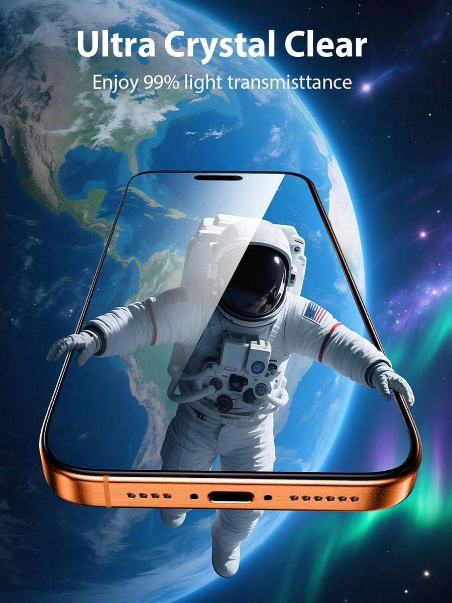 Pakovanje od 3 ultra izdržljiva HD kaljena stakla za zaštitu celog ekrana, kompatibilna sa iPhone 18 Pro/18 Pro Max/17/17Pro/17Air/17Pro Max, 16/16Pro/16Plus/16Pro Max, 15/15Plus/15Pro/15Pro Max, 14/14Plus/14Pro/14Pro Max/13/13Pro/13Pro Max/12/11/11Pro/11