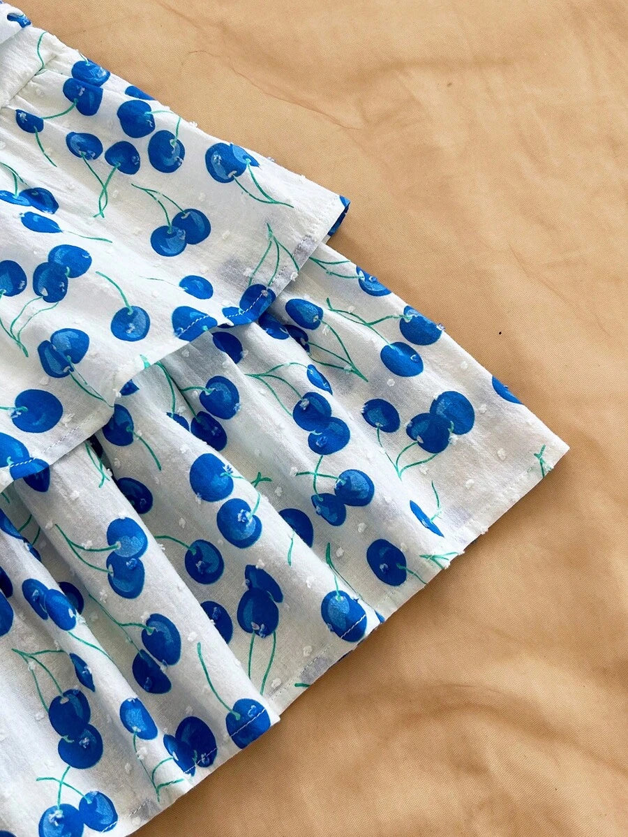 Ženska smeđa suknja sa leopard printom, nabranim dvostrukim slojem, letnja boho