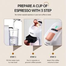 CAFELFFE 1 Unit CAFELFE 20BAR 5-In-1 Hot & Cold Capsule Coffee Machine, With 7-Level Water Volume Adjustment