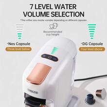 CAFELFFE 1 Unit CAFELFE 20BAR 5-In-1 Hot & Cold Capsule Coffee Machine, With 7-Level Water Volume Adjustment