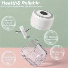 SOKANY Electric Mini Garlic Chopper, Wireless Blender, Portable Crusher