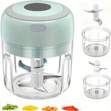 SOKANY Electric Mini Garlic Chopper, Wireless Blender, Portable Crusher