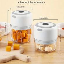 SOKANY Electric Mini Garlic Chopper, Wireless Blender, Portable Crusher