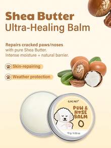 GJYC PET 6 Soothing Formula Dog Paw & Nose Balm - Repair Dry Cracked Paws & Nose | With Shea Butter & Coconut Oil | All Season Protection