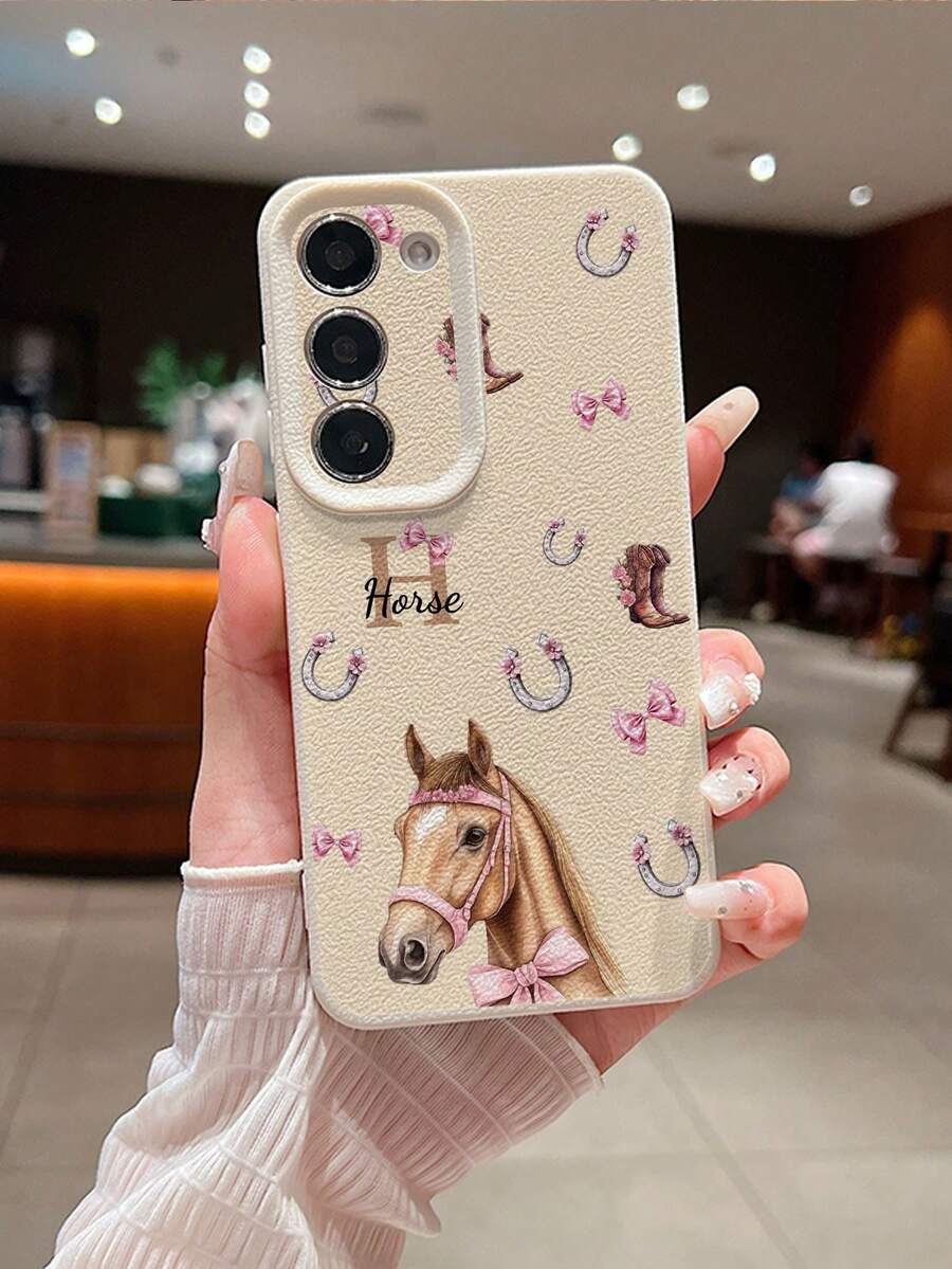 Futrola za telefon sa dizajnom  konja, kompatibilna sa 17 Pro Max/17 Air/16E/16 Pro Max/15/14 Plus/13/12/11, S24/20 Ultra/A52S/A31 A21S/A13/A05S, Note 13 Pro Plus/Note 10/Note 12C/Note 13C,
