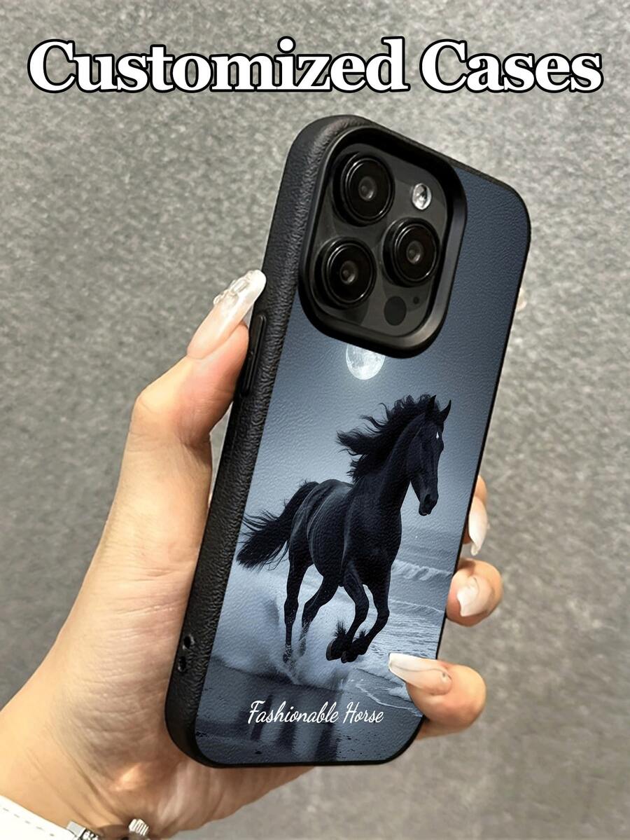 Futrola za telefon sa dizajnom  konja, kompatibilna sa 17 Pro Max/17 Air/16E/16 Pro Max/15/14 Plus/13/12/11, S24/20 Ultra/A52S/A31 A21S/A13/A05S, Note 13 Pro Plus/Note 10/Note 12C/Note 13C,
