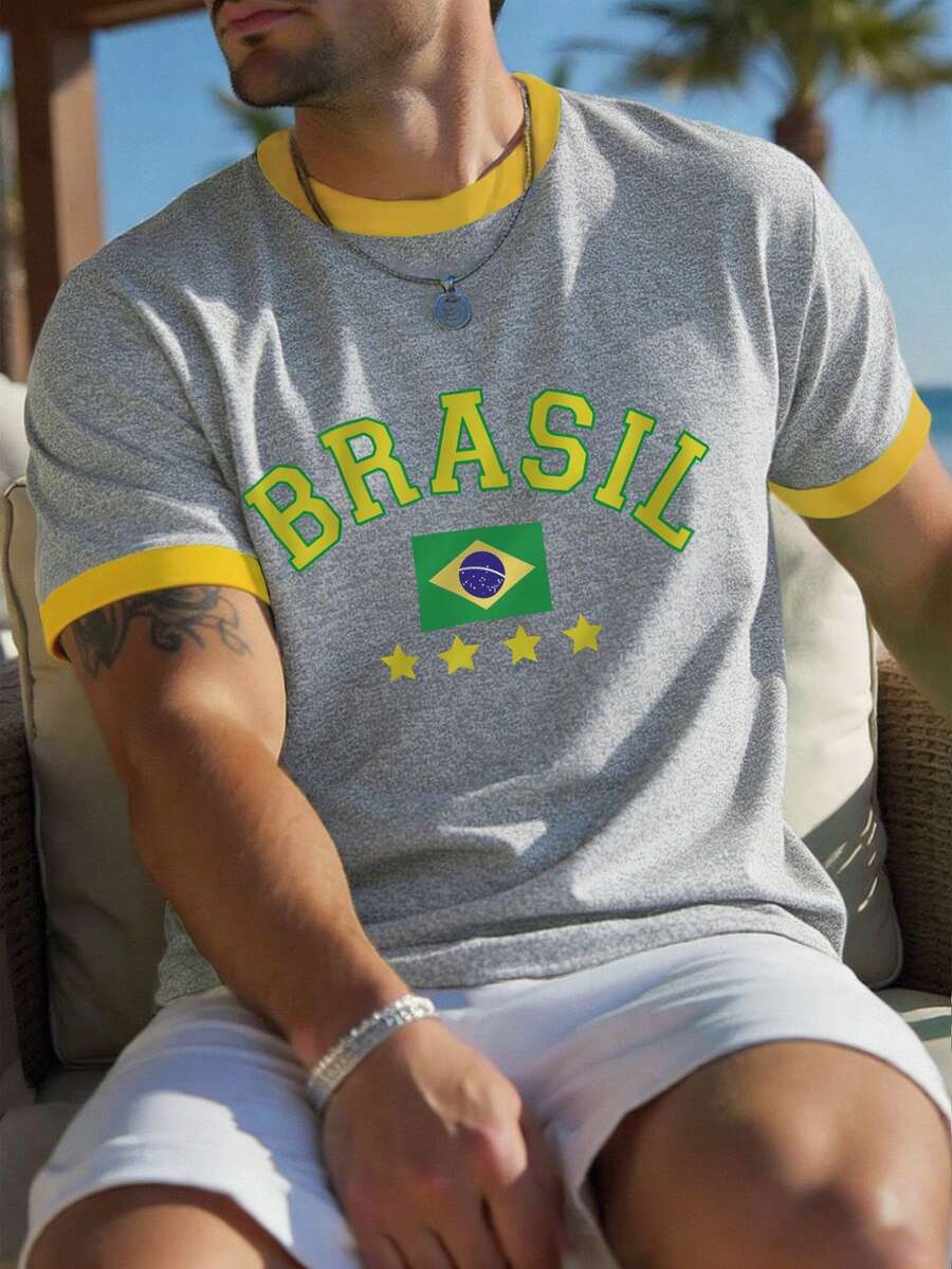Muška  Brazil fudbalska majica kratkih rukava