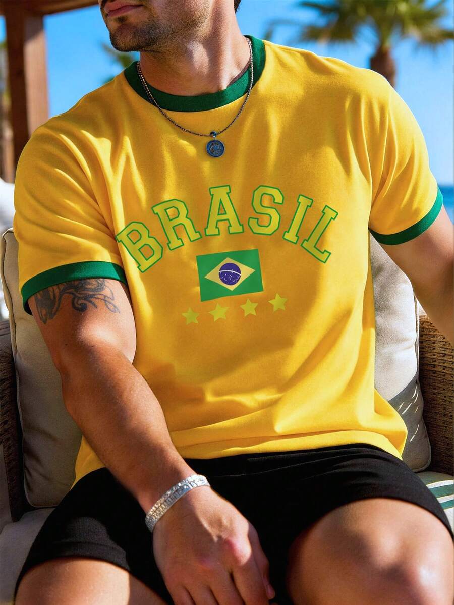 Muška  Brazil fudbalska majica kratkih rukava