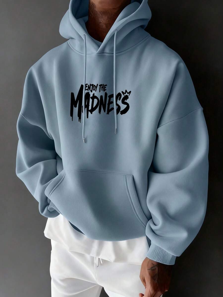 Muški ležerni modni street hoodie duks za ekstremne sportove sa crtanim printom