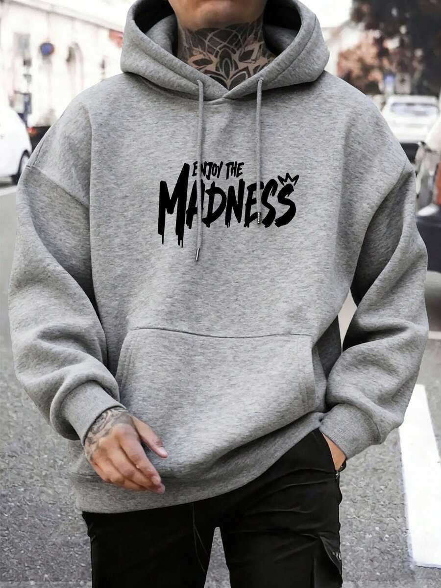 Muški ležerni modni street hoodie duks za ekstremne sportove sa crtanim printom