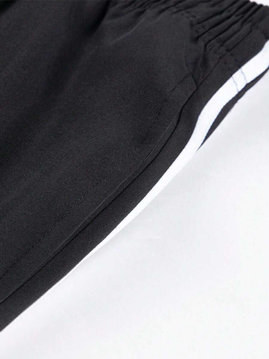 Letnje lagane prugaste joger pantalone, muške široke svestrane
