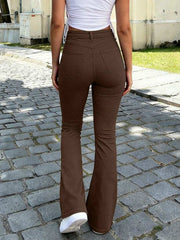 Ženske pantalone Y2K stila, jednobojne