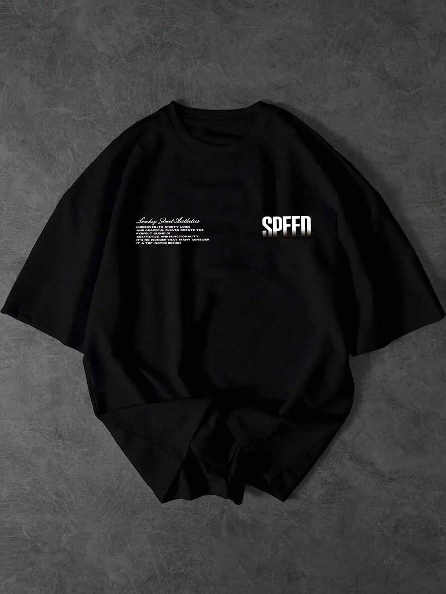 Muška ležerna streetwear majica kratkih rukava sa okruglim izrezom