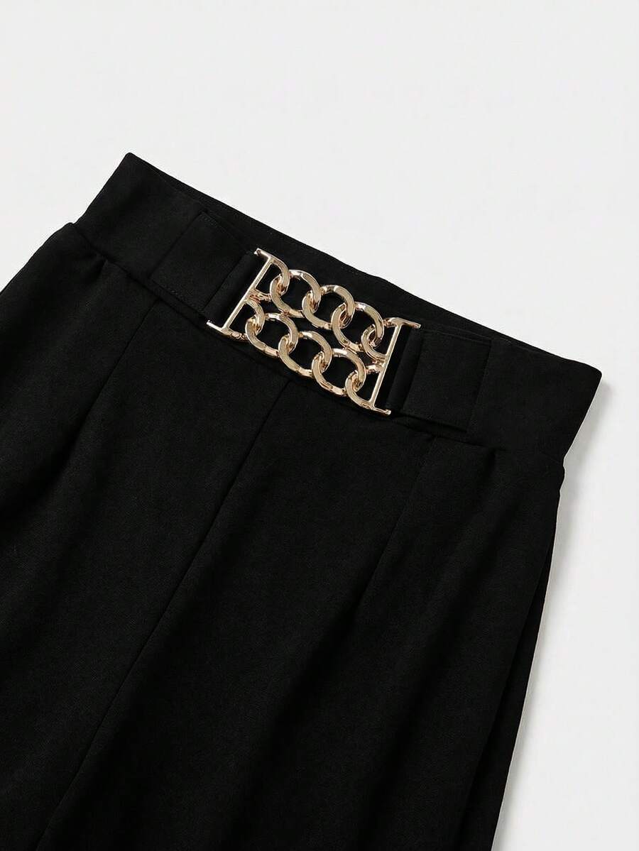 Ženske pantalone sa visokim strukom i širokim nogavicama