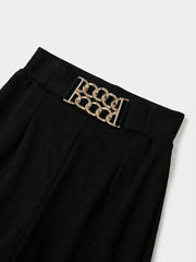 Ženske pantalone sa visokim strukom i širokim nogavicama