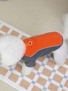 PETSIN Autumn/Winter Plush Velvet Pet Vest & Hoodie – Soft Warm Sweater With Traction Buckle For Dogs, Cats & Small Animals, Indoor/Outdoor Wear