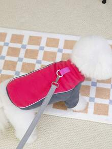 PETSIN Autumn/Winter Plush Velvet Pet Vest & Hoodie – Soft Warm Sweater With Traction Buckle For Dogs, Cats & Small Animals, Indoor/Outdoor Wear