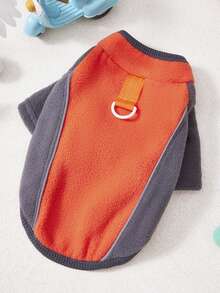 PETSIN Autumn/Winter Plush Velvet Pet Vest & Hoodie – Soft Warm Sweater With Traction Buckle For Dogs, Cats & Small Animals, Indoor/Outdoor Wear