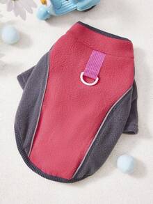 PETSIN Autumn/Winter Plush Velvet Pet Vest & Hoodie – Soft Warm Sweater With Traction Buckle For Dogs, Cats & Small Animals, Indoor/Outdoor Wear